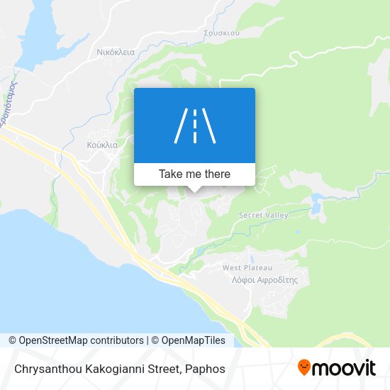 Chrysanthou Kakogianni Street map