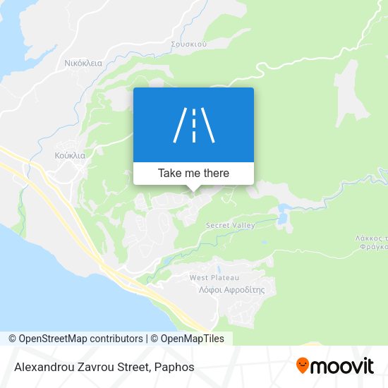 Alexandrou Zavrou Street map