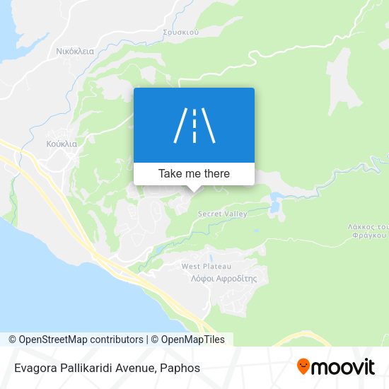 Evagora Pallikaridi Avenue map