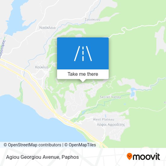 Agiou Georgiou Avenue map