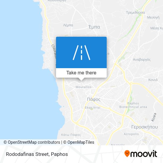Rododafinas Street map