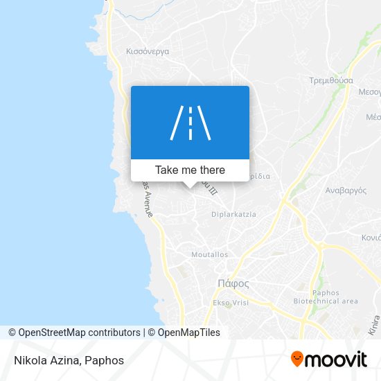 Nikola Azina map