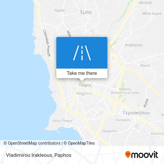 Vladimirou Irakleous map