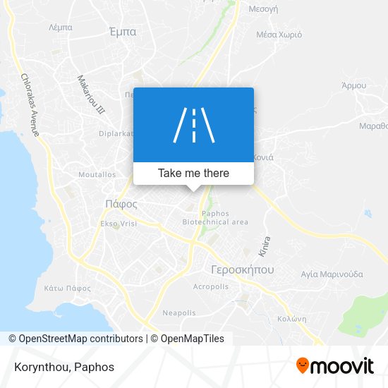 Korynthou map