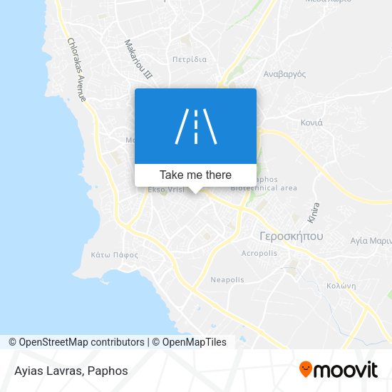 Ayias Lavras map
