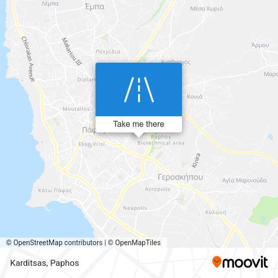 Karditsas map