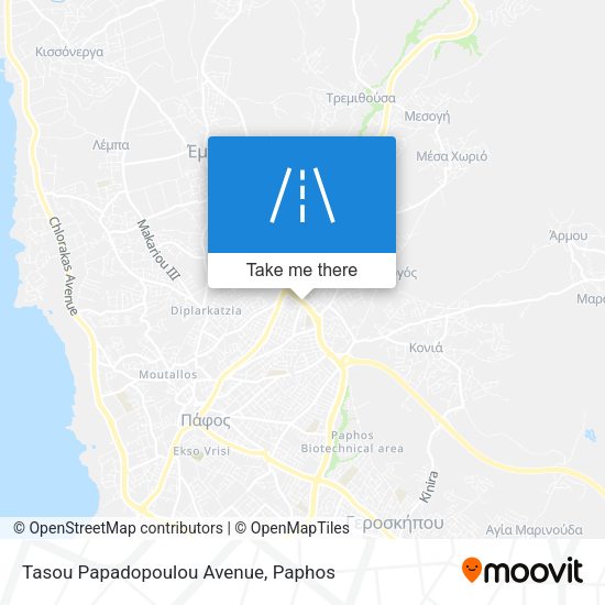 Tasou Papadopoulou Avenue map