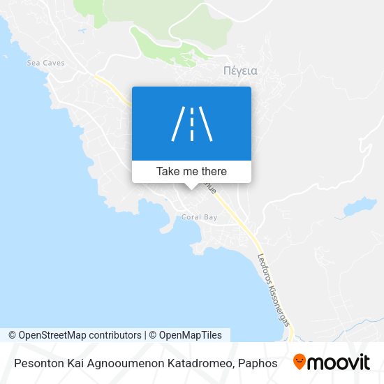 Pesonton Kai Agnooumenon Katadromeo map