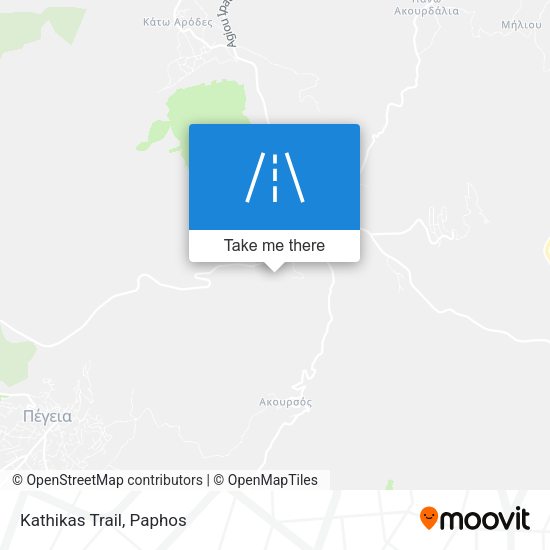 Kathikas Trail map