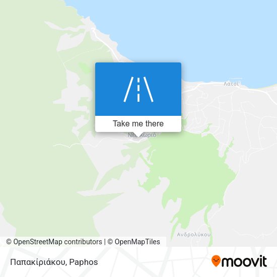Παπακίριάκου map