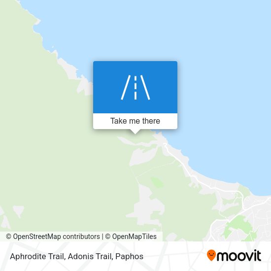 Aphrodite Trail, Adonis Trail map