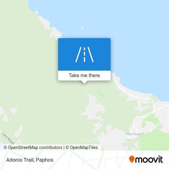 Adonis Trail map