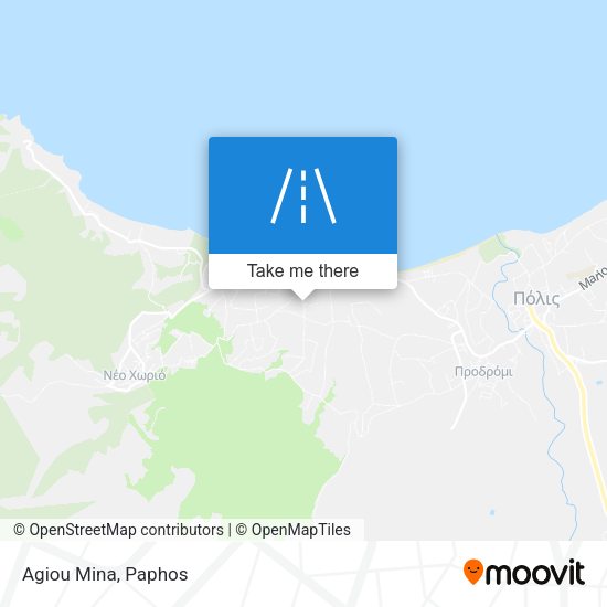 Agiou Mina map