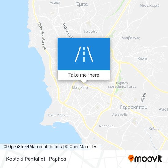 Kostaki Pentalioti map