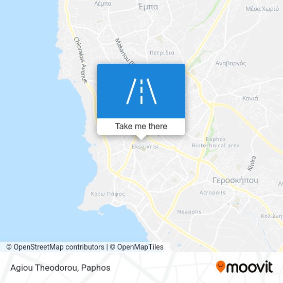 Agiou Theodorou map