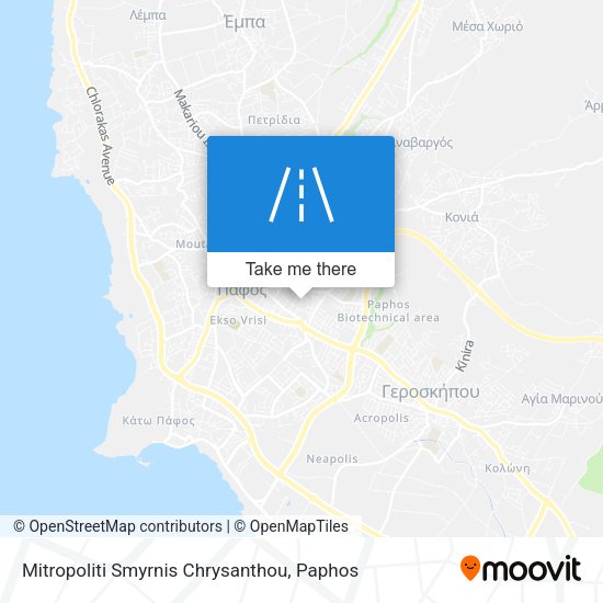 Mitropoliti Smyrnis Chrysanthou map