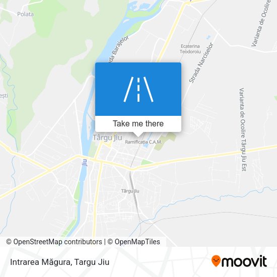 Intrarea Măgura map