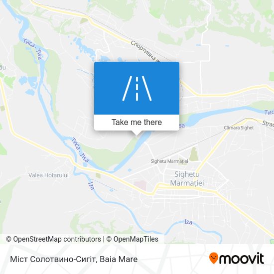Міст Солотвино-Сигіт map