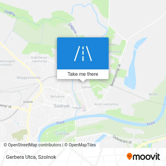 Gerbera Utca map