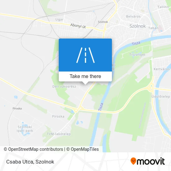Csaba Utca map