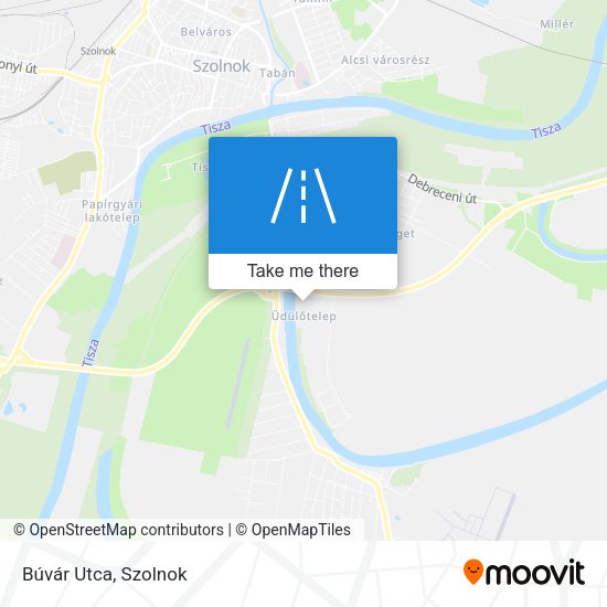 Búvár Utca map