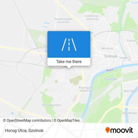 Horog Utca map