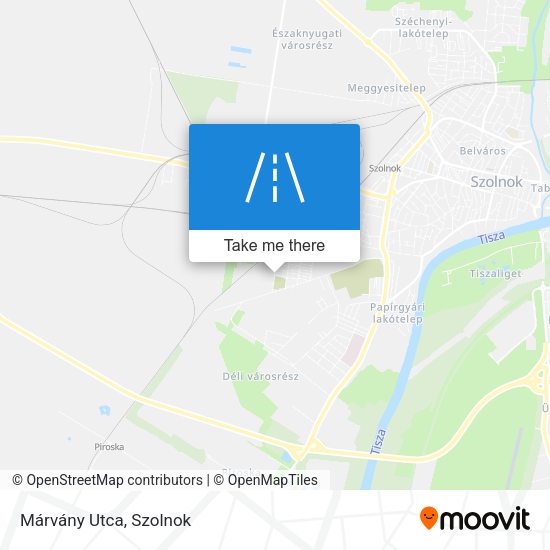 Márvány Utca map