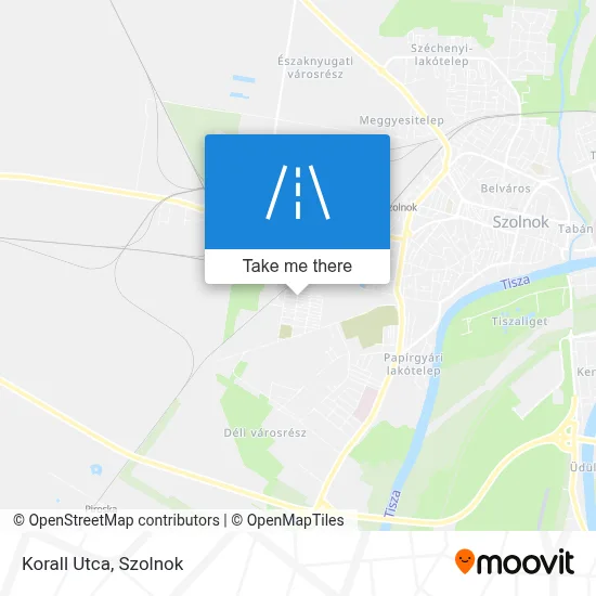 Korall Utca map