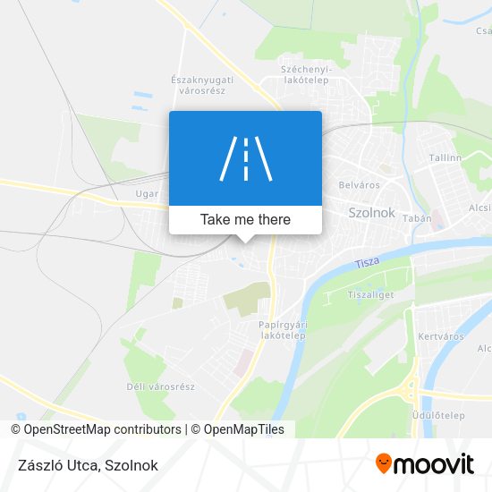 Zászló Utca map