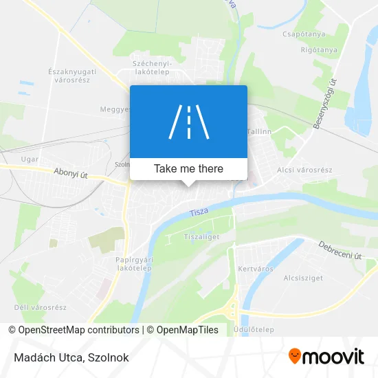 Madách Utca map