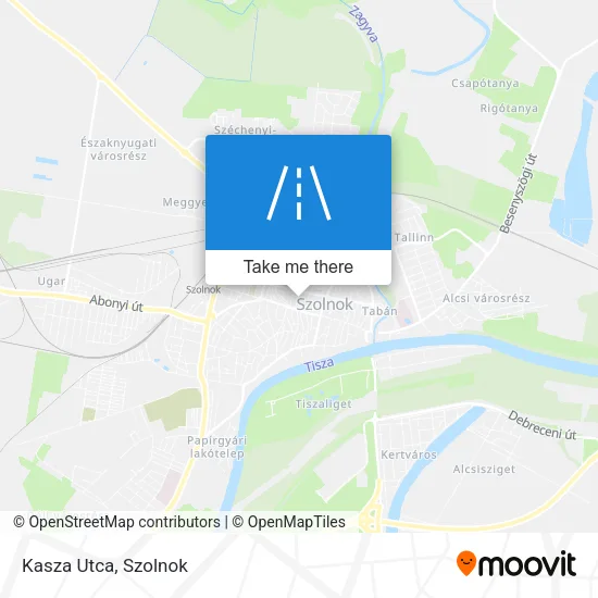 Kasza Utca map