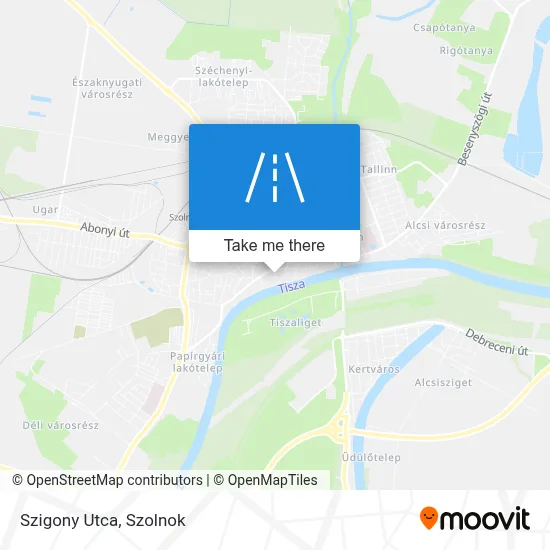 Szigony Utca map