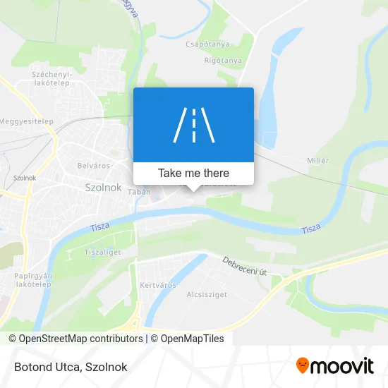 Botond Utca map