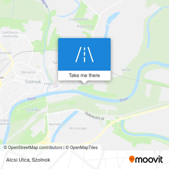 Alcsi Utca map
