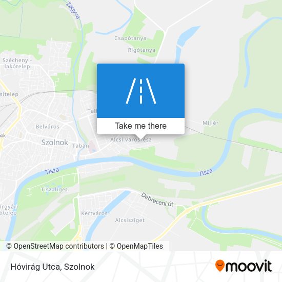 Hóvirág Utca map