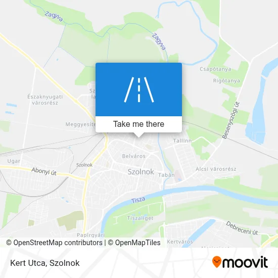 Kert Utca map
