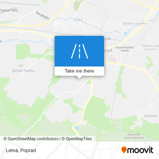 Letná map