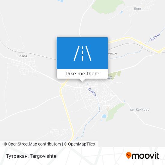 Тутракан map