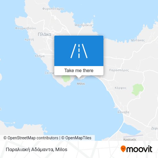 Παραλιακή Αδάμαντα map