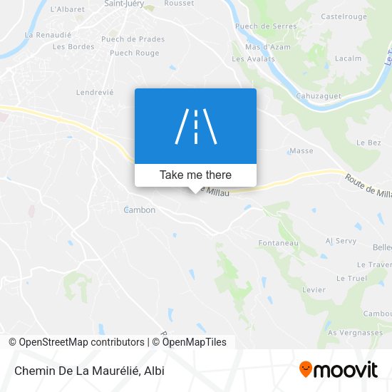 Chemin De La Maurélié map