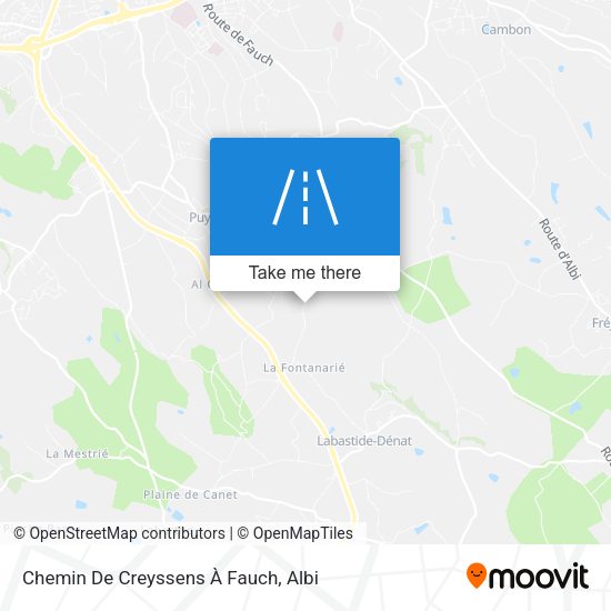 Chemin De Creyssens À Fauch map