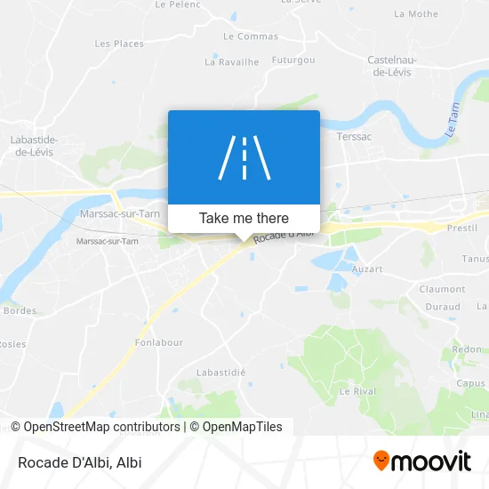 Rocade D'Albi map