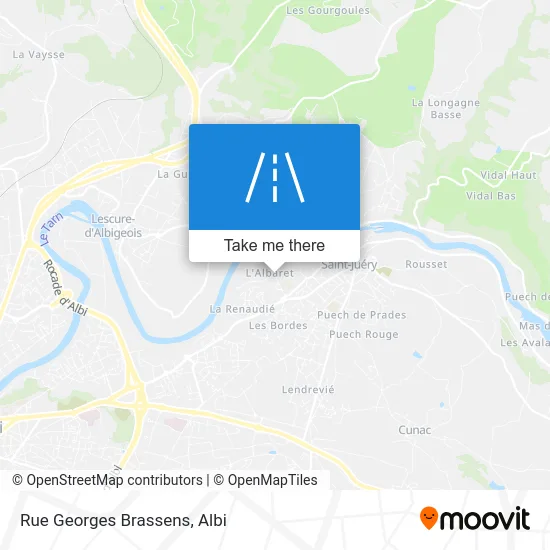 Rue Georges Brassens map