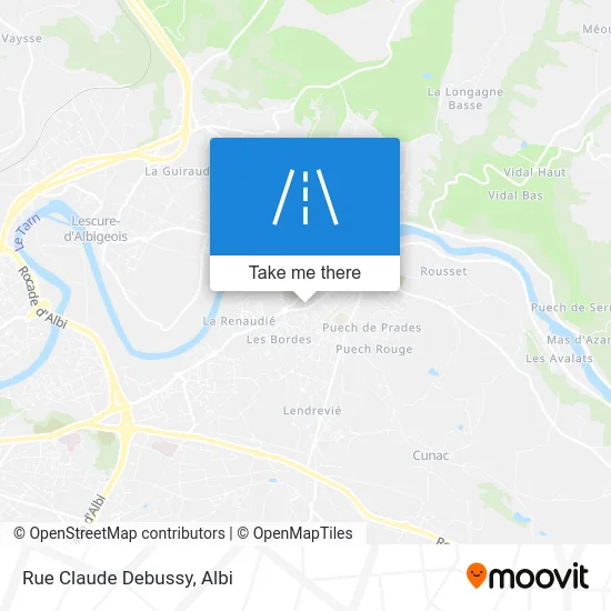 Rue Claude Debussy map