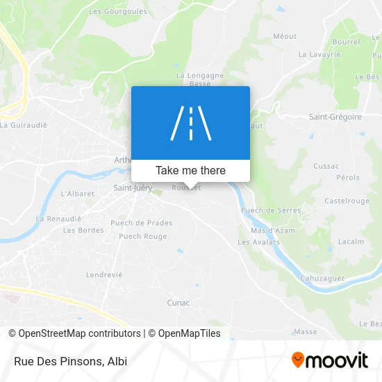 Rue Des Pinsons map