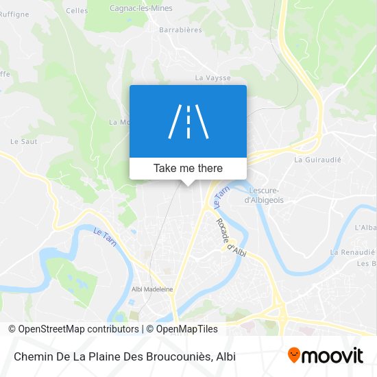 Chemin De La Plaine Des Broucouniès map