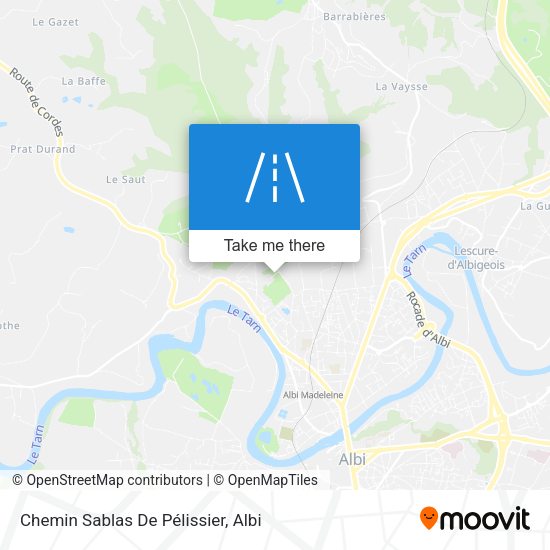 Chemin Sablas De Pélissier map