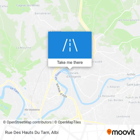 Rue Des Hauts Du Tarn map