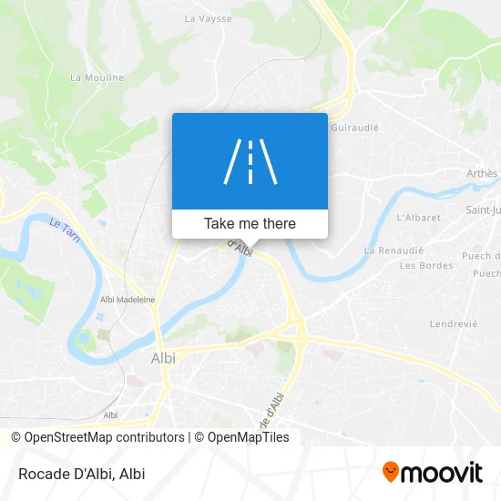 Rocade D'Albi map