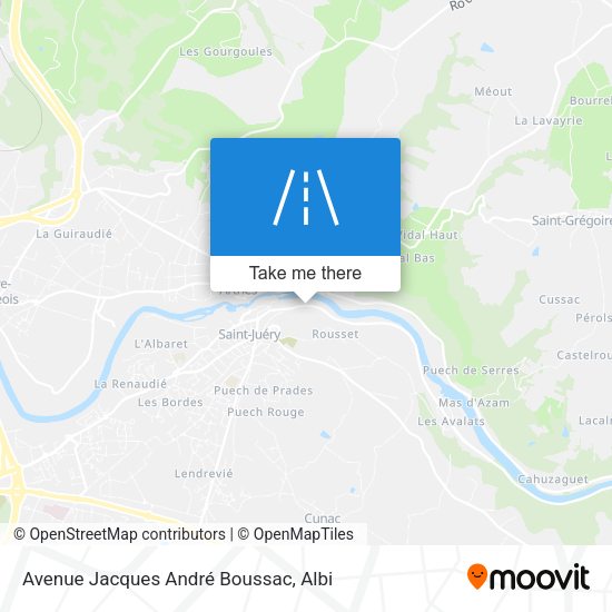 Avenue Jacques André Boussac map